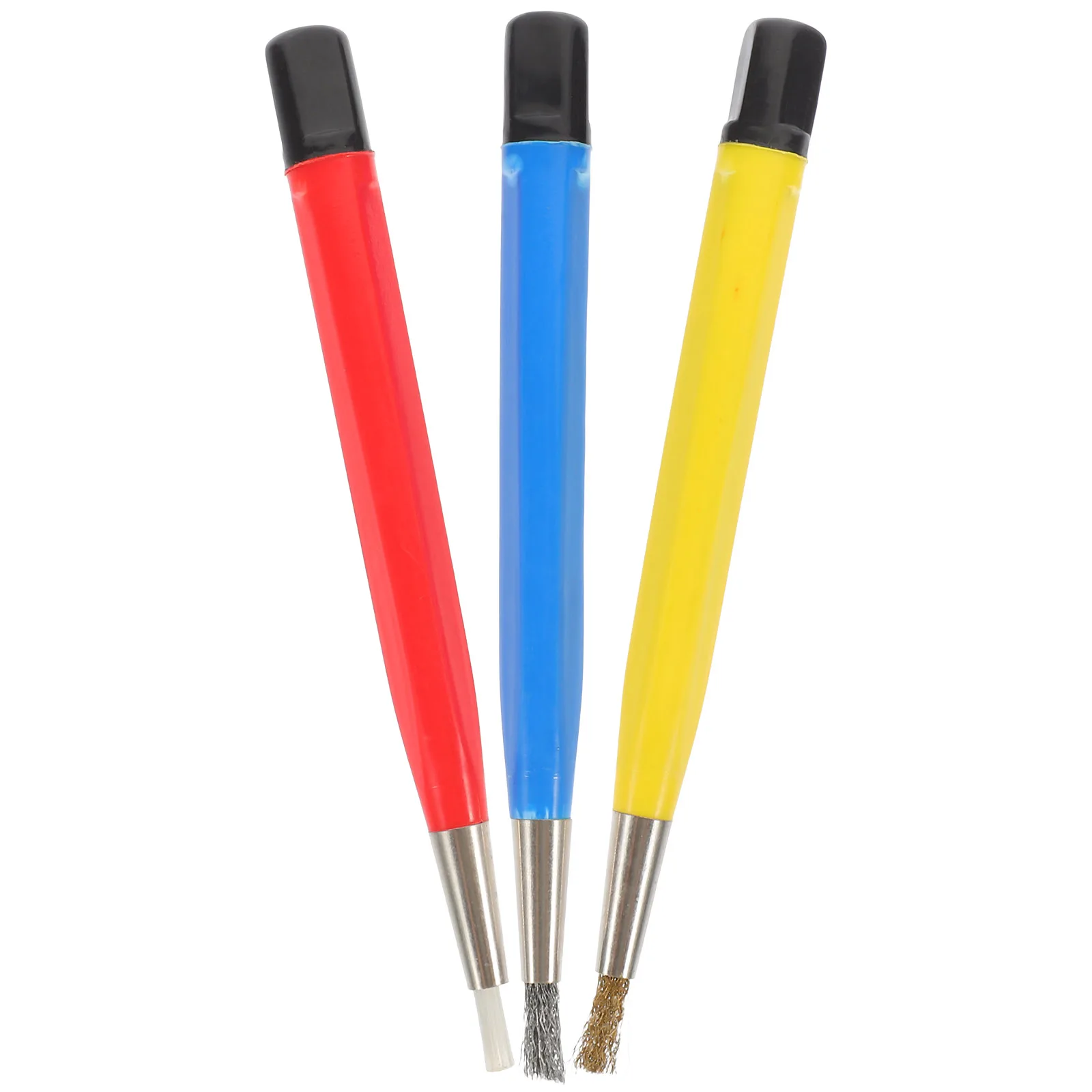 

3 Pcs Copper Rust Pen Glass Fiber Pen for Watch Repair Derusting Cleaning Professional Tool Stainless Steel Car Scratch Remover