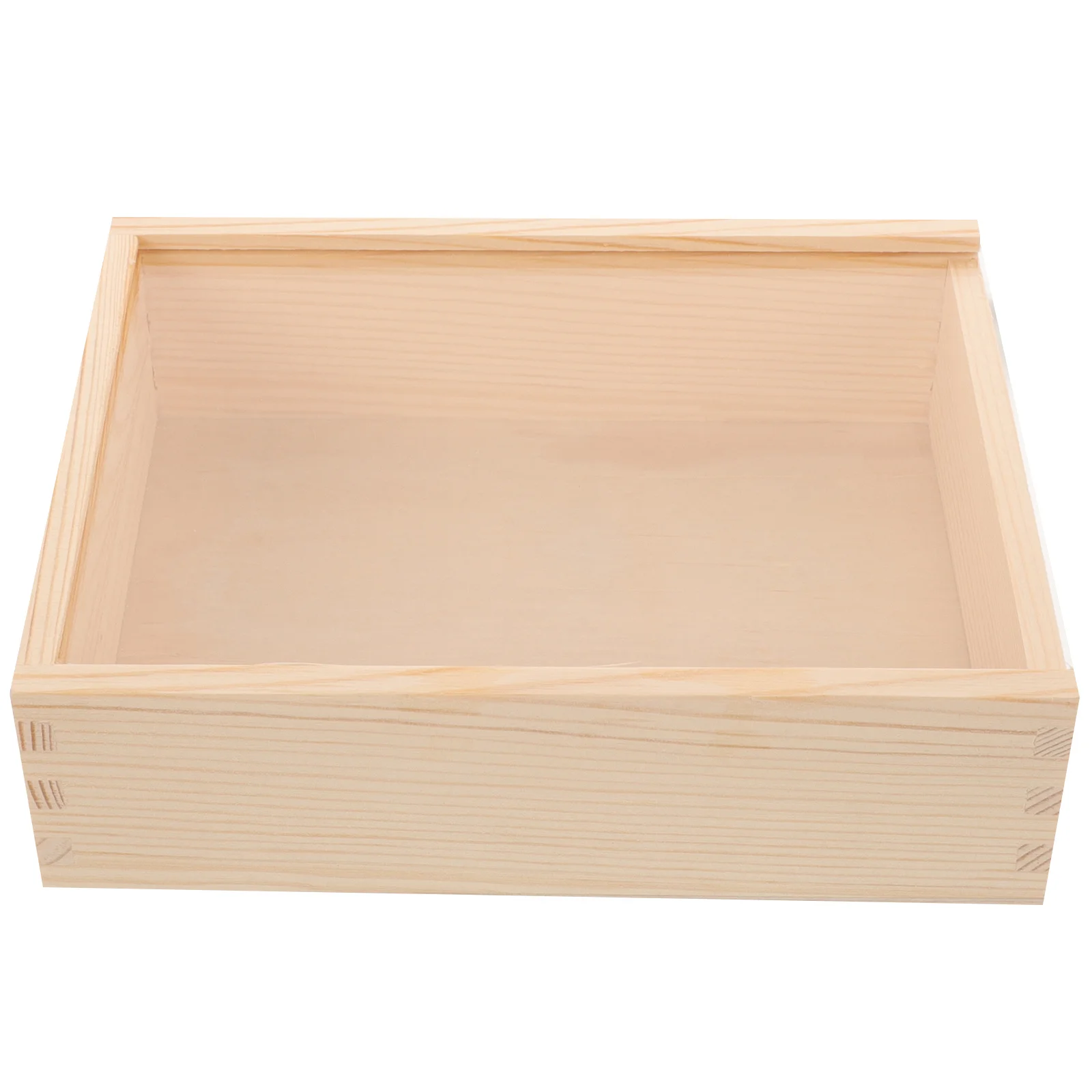 

Wood Bible Box Vintage Solid Wood Storage Container Large Capacity Decorative Bible Storage Case for Holy Book Collection