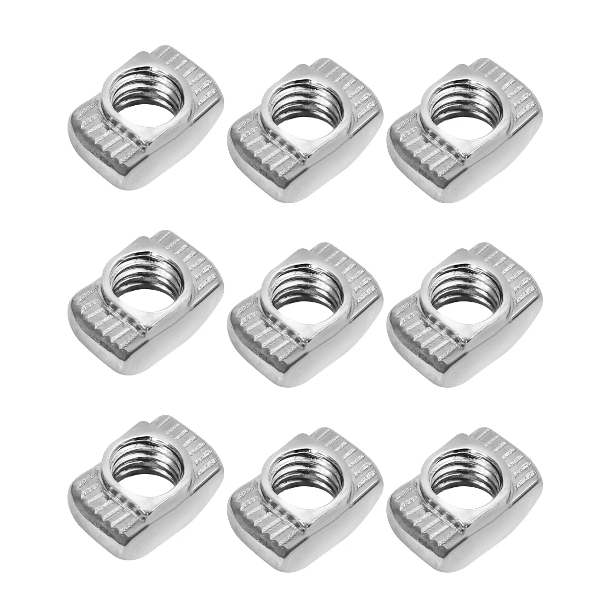 

50Pcs T-Nuts Carbon Steel Durable for 20x20mm European T Slot Aluminum Profile Fast Installation T-Nut Aluminum Profile T-Nut