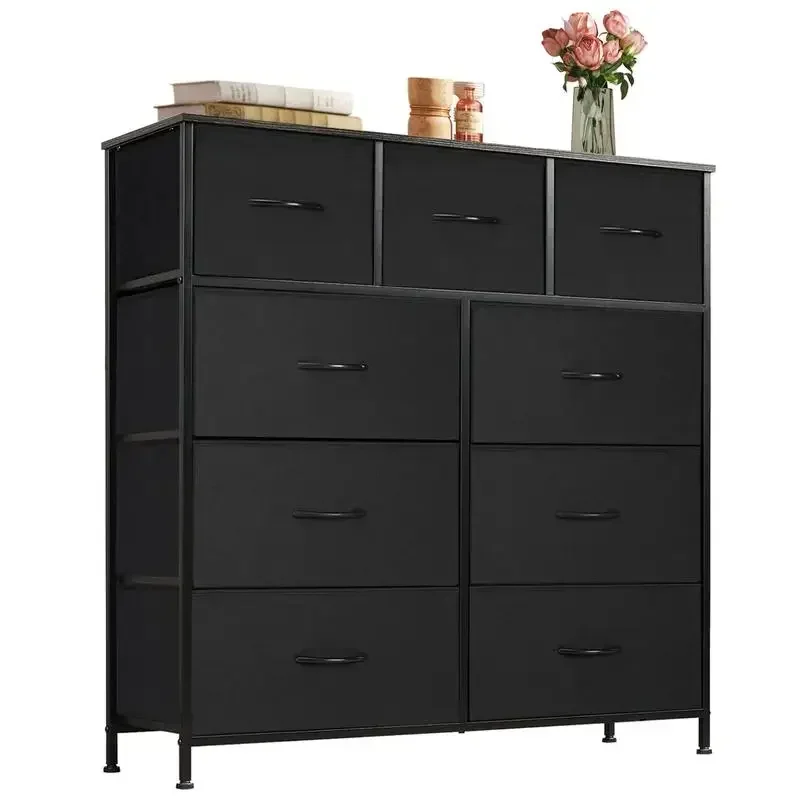 

9-Drawer Dresser, Storage Unit Organizer Chest for Clothes, Tall Dresser & Chest of Drawers for Bedroom Hallway Living Room