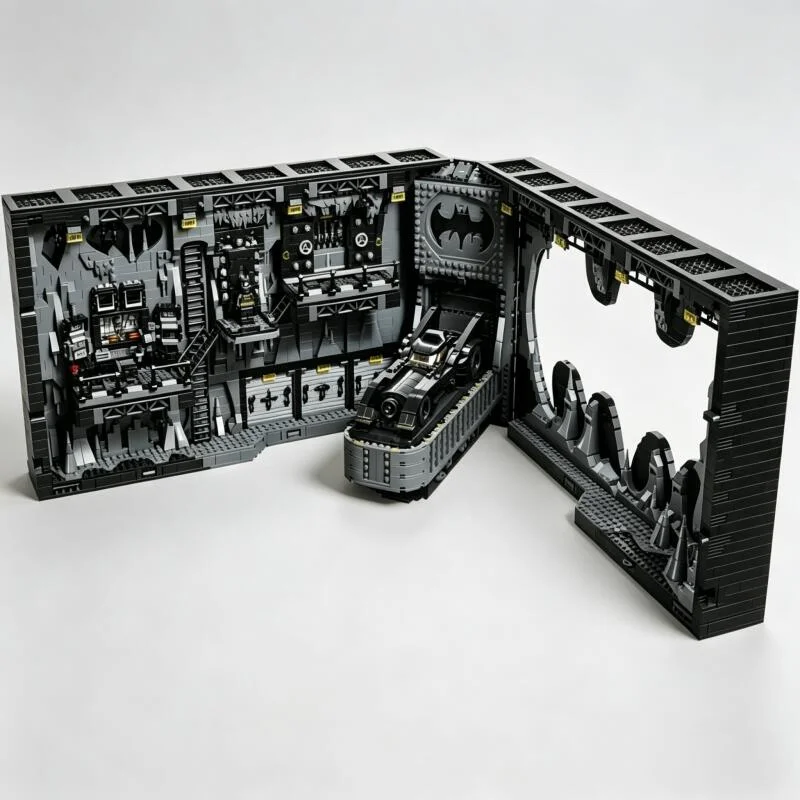 2026 Hot Toys Classic Heroe Series Batcave Shadow Box Building Blocks Puzzle Model Bricks For Christmas Birthday Gifts view 2