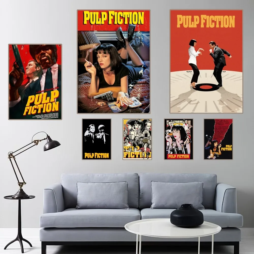 Pulp Fiction Poster Home Room Decor Aesthetic Art Wall Painting Stickers