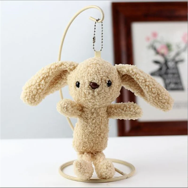 2023 Cute 20cm Approx Bunny Plush Doll Pendant Girl  White Stuffed Rabbit Bag Clothing Gift Small Pendant