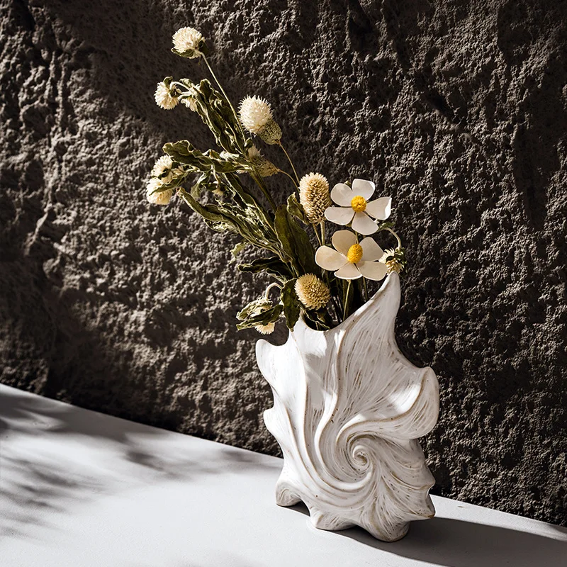 PYH art ceramic vase advanced sense culture flower arrangement retro creative living room white box ornament
