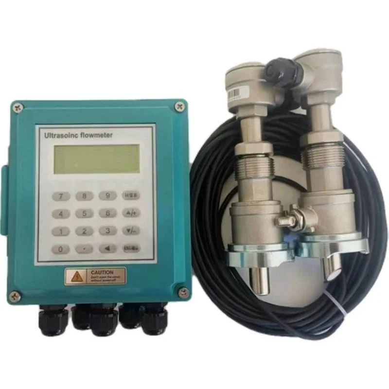 Ultrasonic flow meter, plug-in pipe liquid split wall-mounted tap water heat meter stainless steel sensor