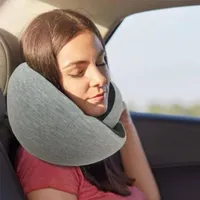 Portable Memory Foam Snail Neck Pillow Non-deformed Sleeping Cushions Durable Headrest for Airplanes Cars and Offices Relax