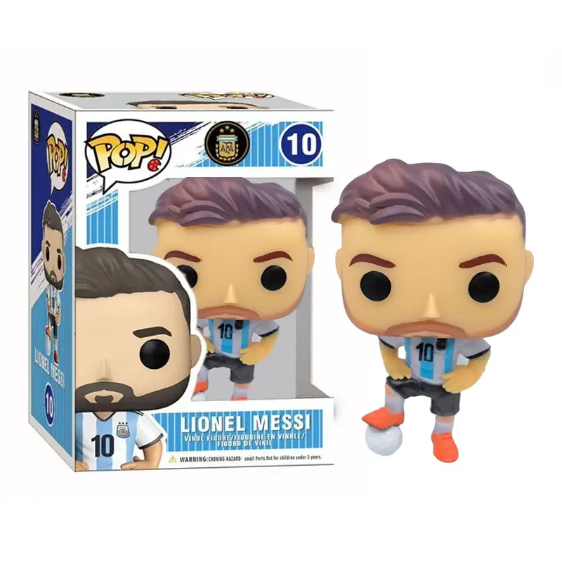 Pop Football 10 Messi 20 Ronaldo 7 Mbappe 7 Neymar Stars Decoration Action Figure Collection Model Birthday Toys Christmas Gifts