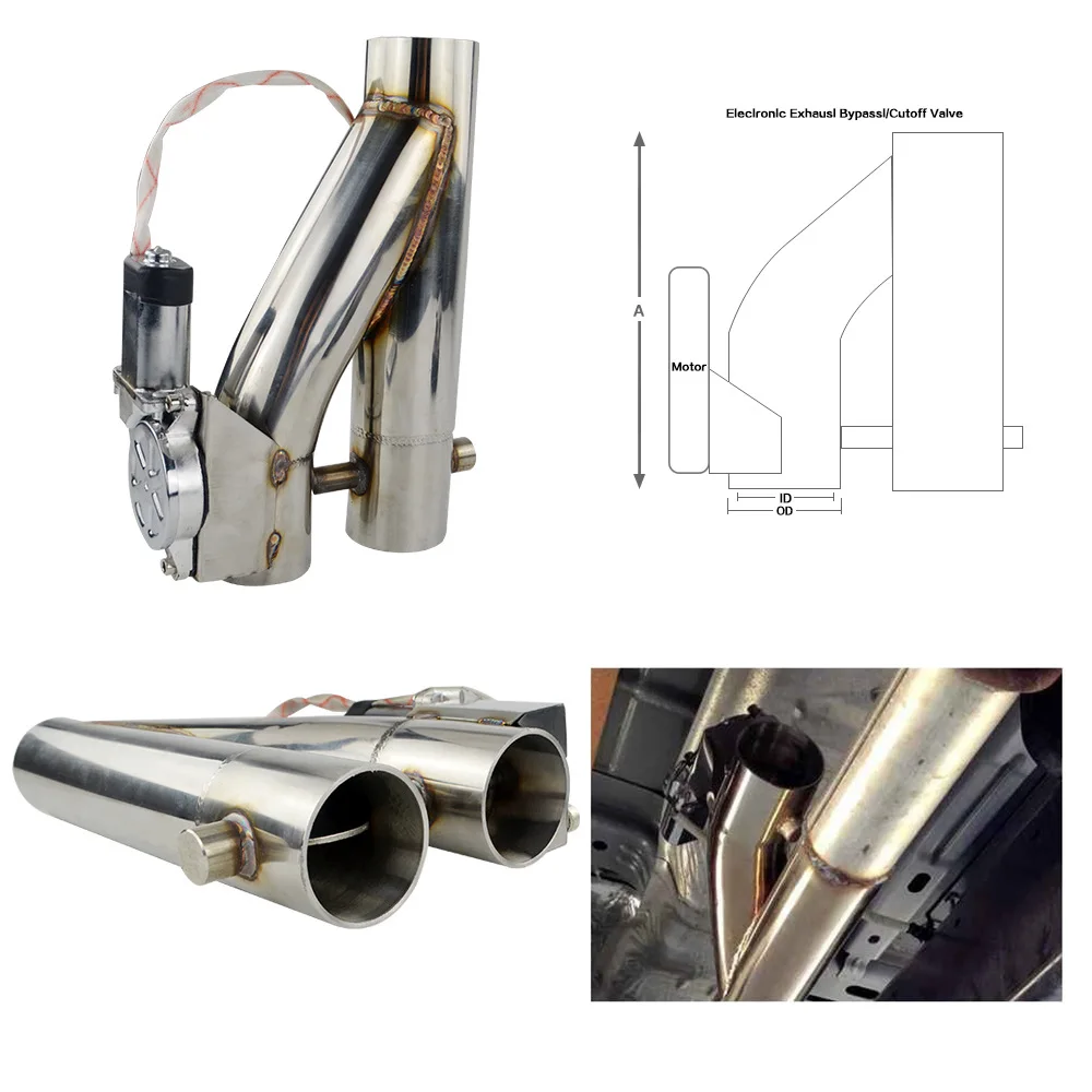 Automotive Modification, Electronic Control Dual Control Valve, Electronic Control Exhaust Pipe