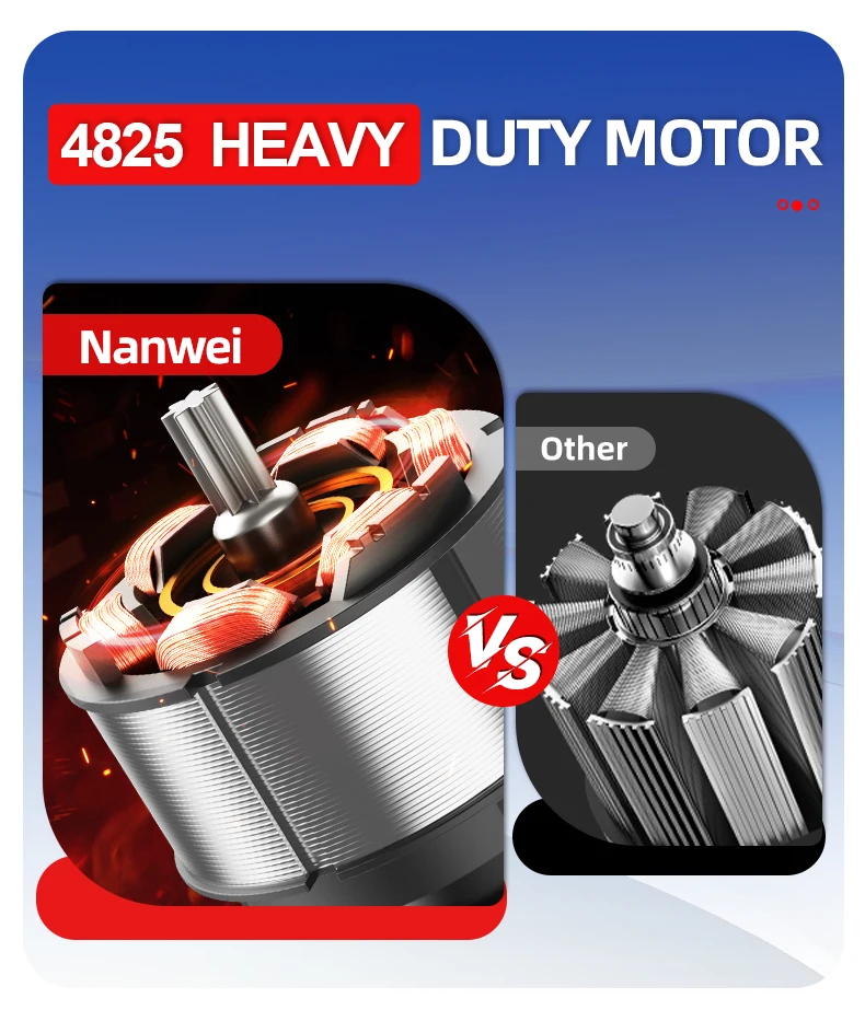 Brushless Cordless Impact Drill NANWEI Cordless 20v 13mm Ice Drill Power Tool 160NM High Torque