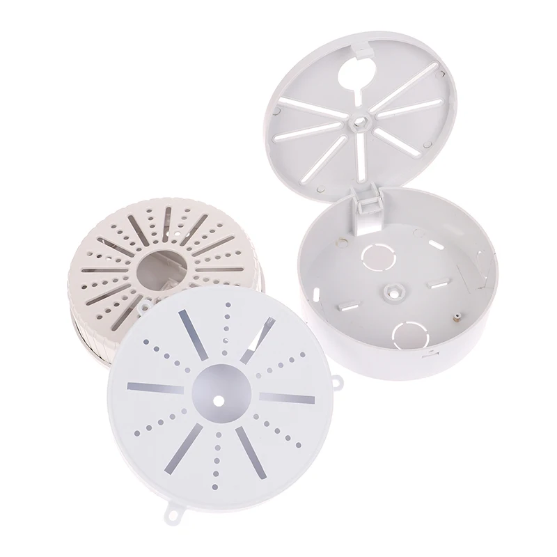 Plastic Dome Camera Wall Mount Bracket, Monitoramento Back Stand, Hemisfério Adaptador, Hidden Cable Base Box, exterior e interior