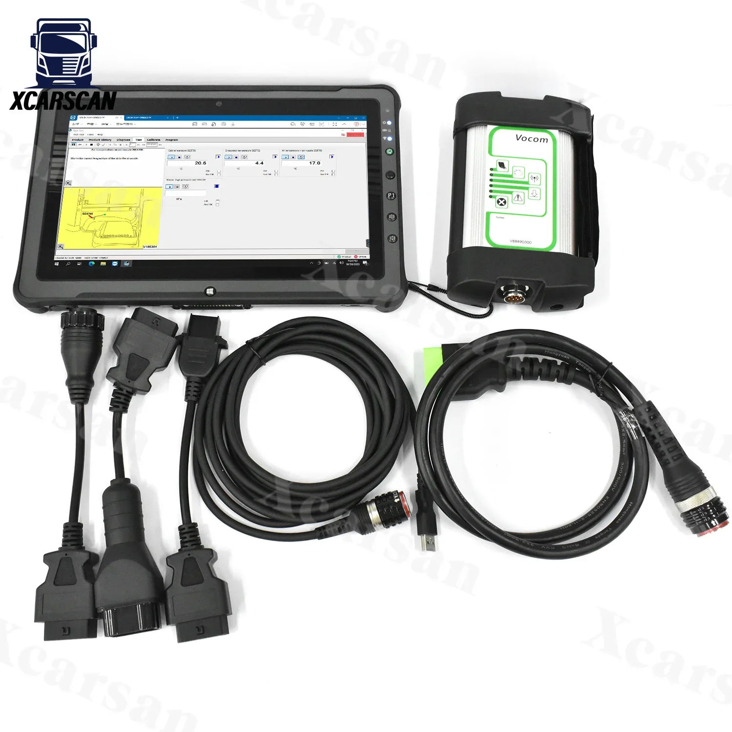 

Hervy duty truck Getac F110 Tablet 88890300 FOR vocom vocom1 diagnostic Tool UD For Vocom programming tool