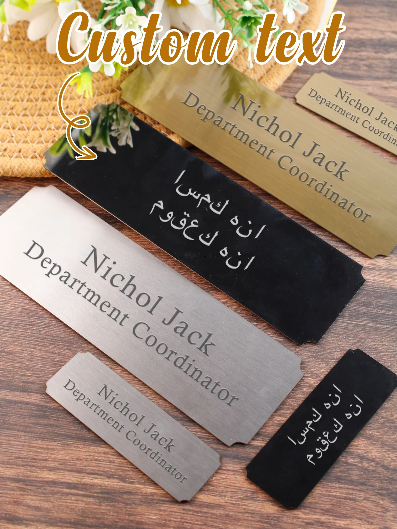 Custom Text House Numbers For Outside, Personalized Address Plaque, Customized Door Numbers, Plaques, And Signs,