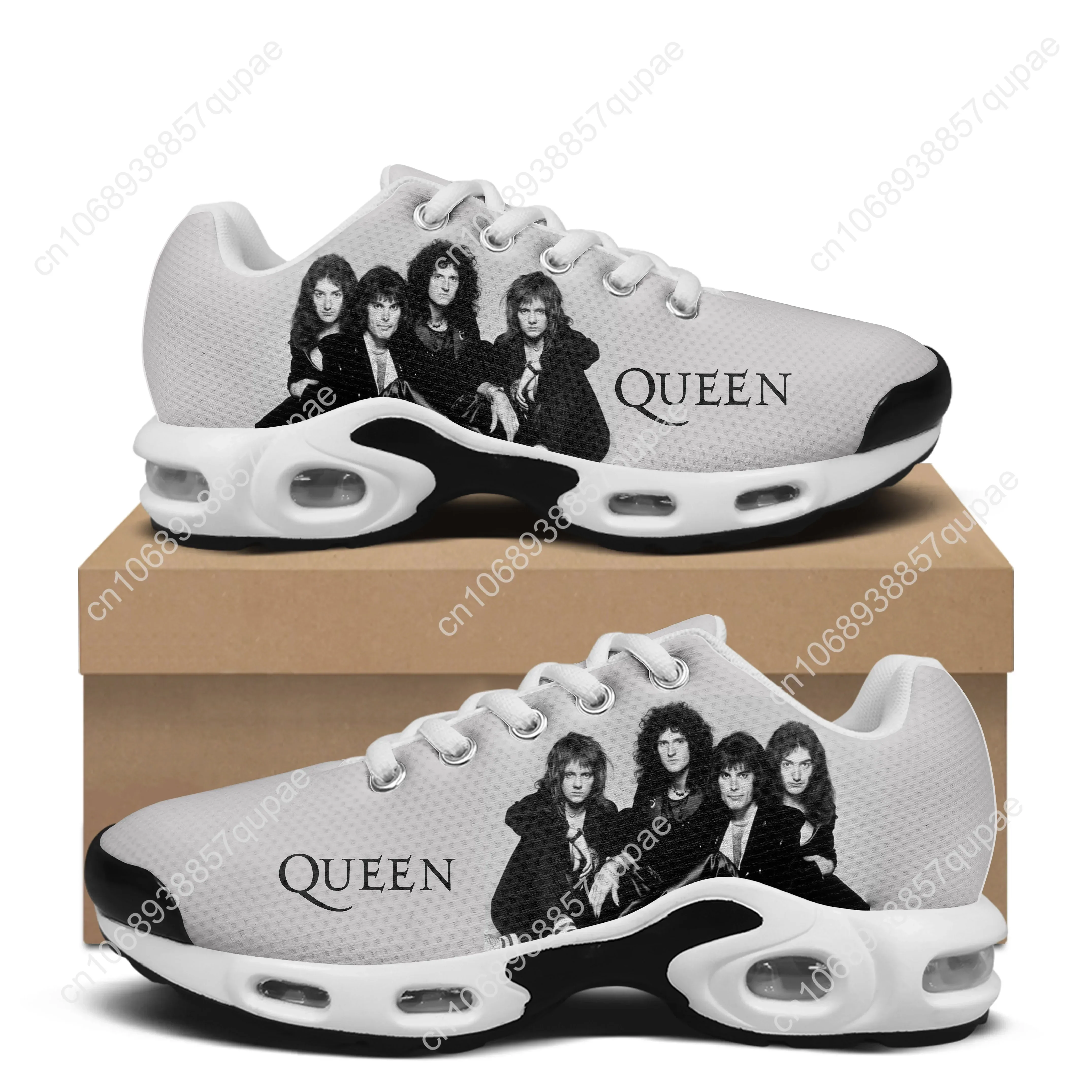 Queen Rock Band Air Cushion Sneakers Hot Fashion Music Mens Womens Lightweight Sports Shoe High Quality Custom Leisure Sneaker