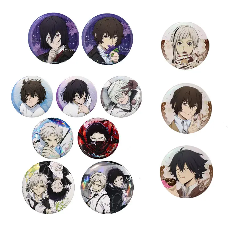 

Эмалевый значок Boom Comic Bungo Stray Dogs, официальный аниме-товар, Дазай Осаму, Фёдор Д, сезон 4 и 5, коллекционный для фанатов аниме