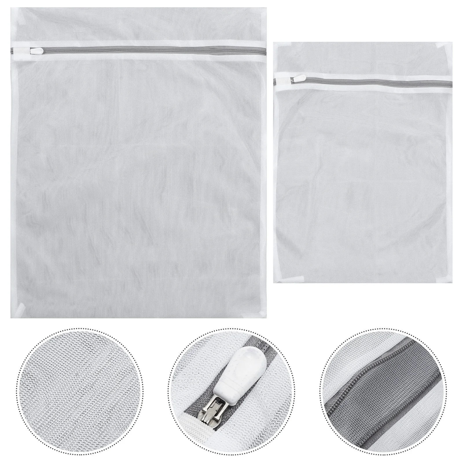 

8Pcs Premium Polyester Mesh Washing Bags Reusable Fine Net Laundry Pouches for Bras Underwear Socks Machine Washable Travel