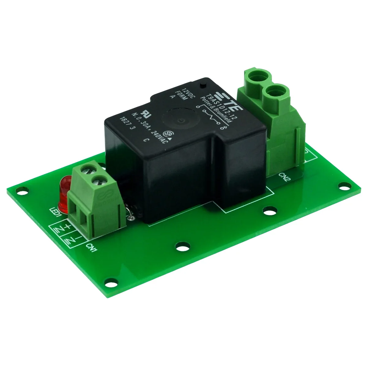 CZH-Labs 12V Passive SPST-NO 30Amp Power Relay Module Board.