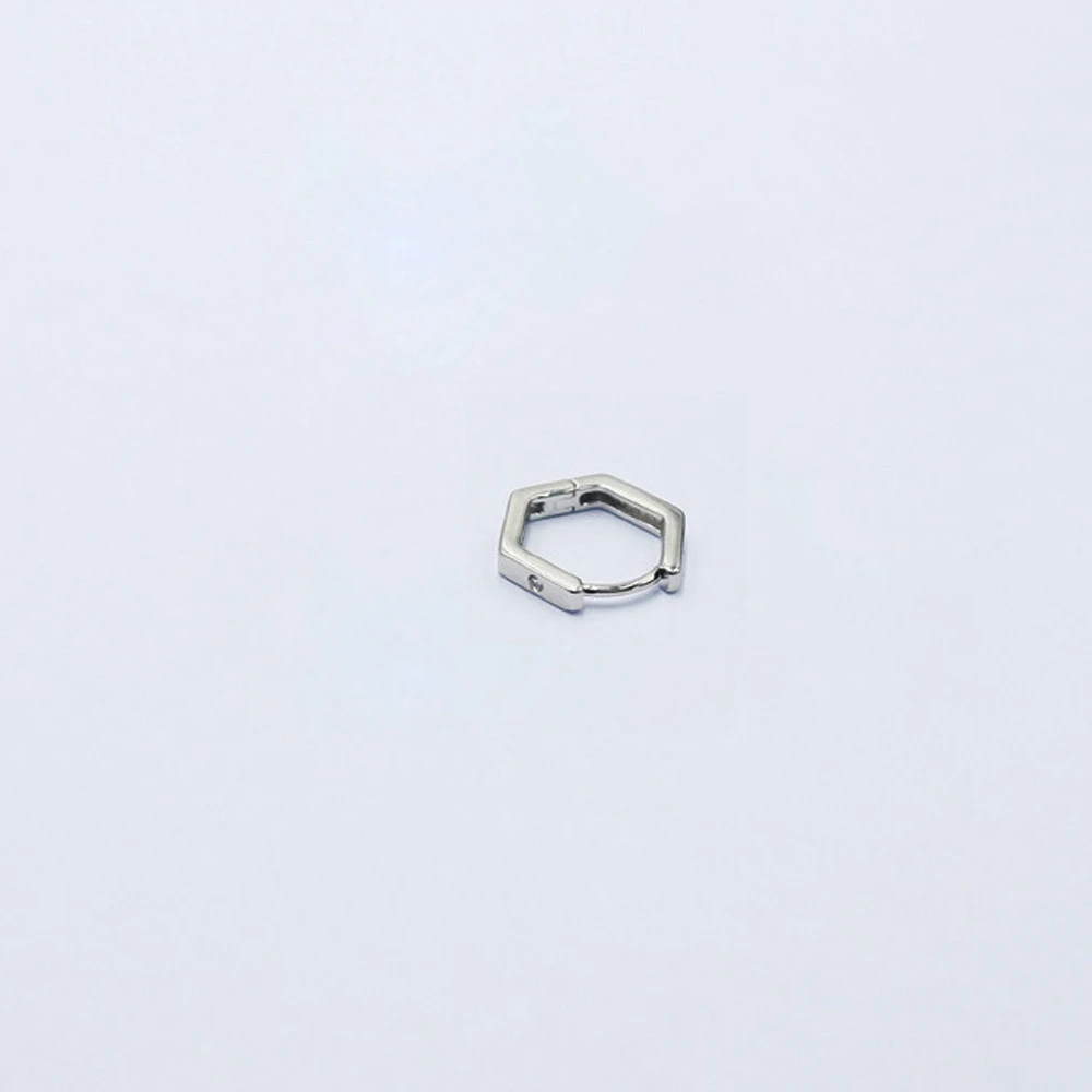 1 PCS Gold Color Copper 10 mm Closed Circle CZHoop Earring for Women Men Hollow Geometric Ear Cartilage Piercing Cuff Jewelry