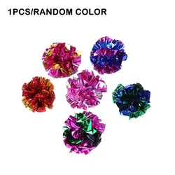 Colorful Crinkle Balls Sound Tin Paper Toy for Cat Durability Vocalization Dolls Playing Interactive Bite Squeak Toys
