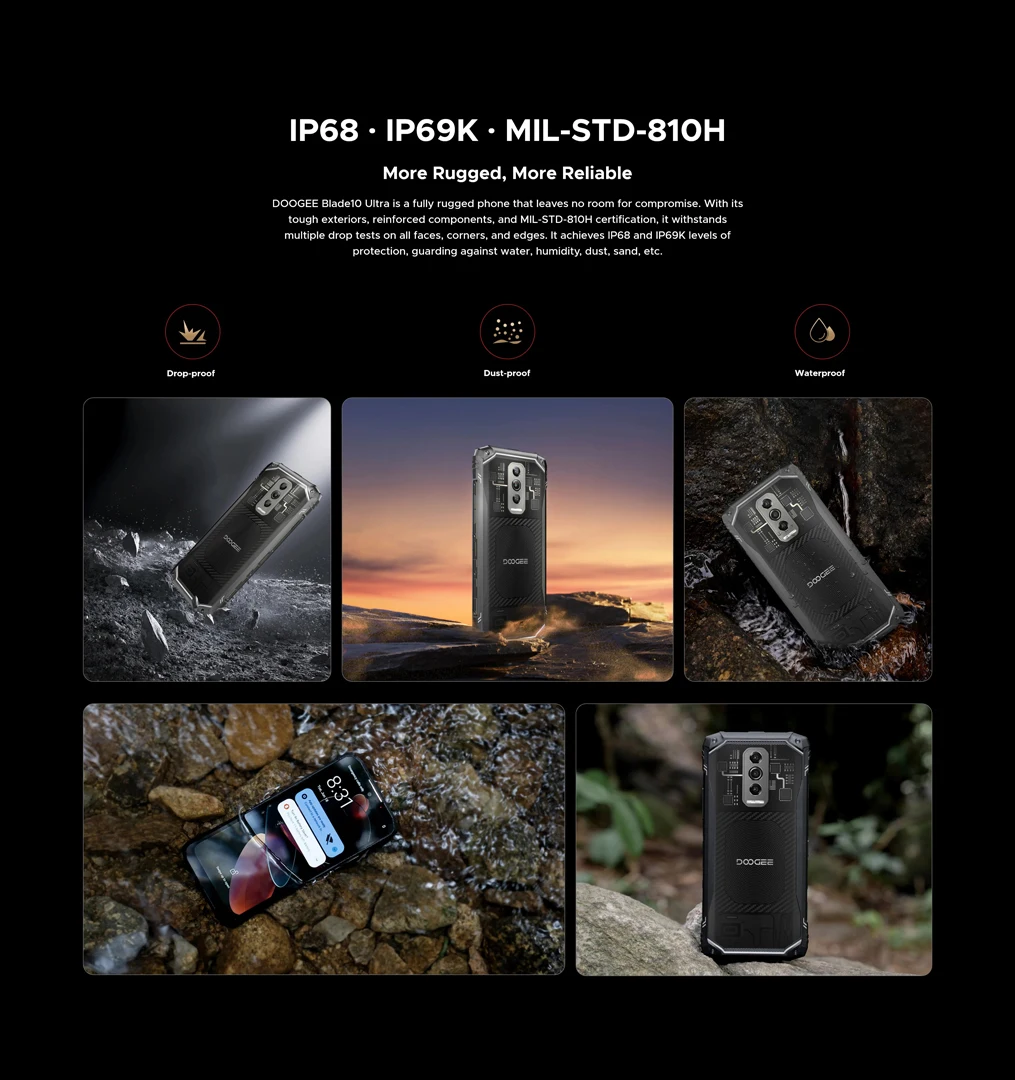 DOOGEE Blade10 هاتف متين للغاية بشاشة 6.56 بوصة شاشة 10.7 ملم رفيعة للغاية 32 جيجابايت (8 + 24) + 256 جيجابايت بطارية 5150 مللي أمبير في الساعة كاميرا 50 ميجابكسل هاتف ذكي NFC