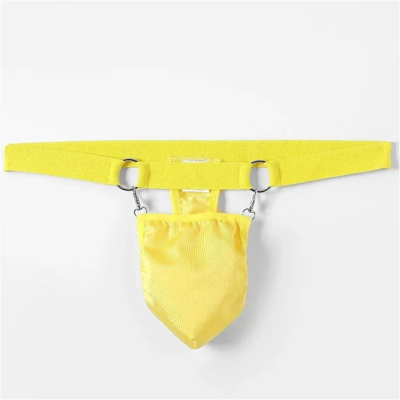 

Bugle Pouch Thong Mens Sexy Underwear Double Ring Buckle G-StringsT-Back Male Lingerie Youth Panties Nightwear Porno Dessous Men