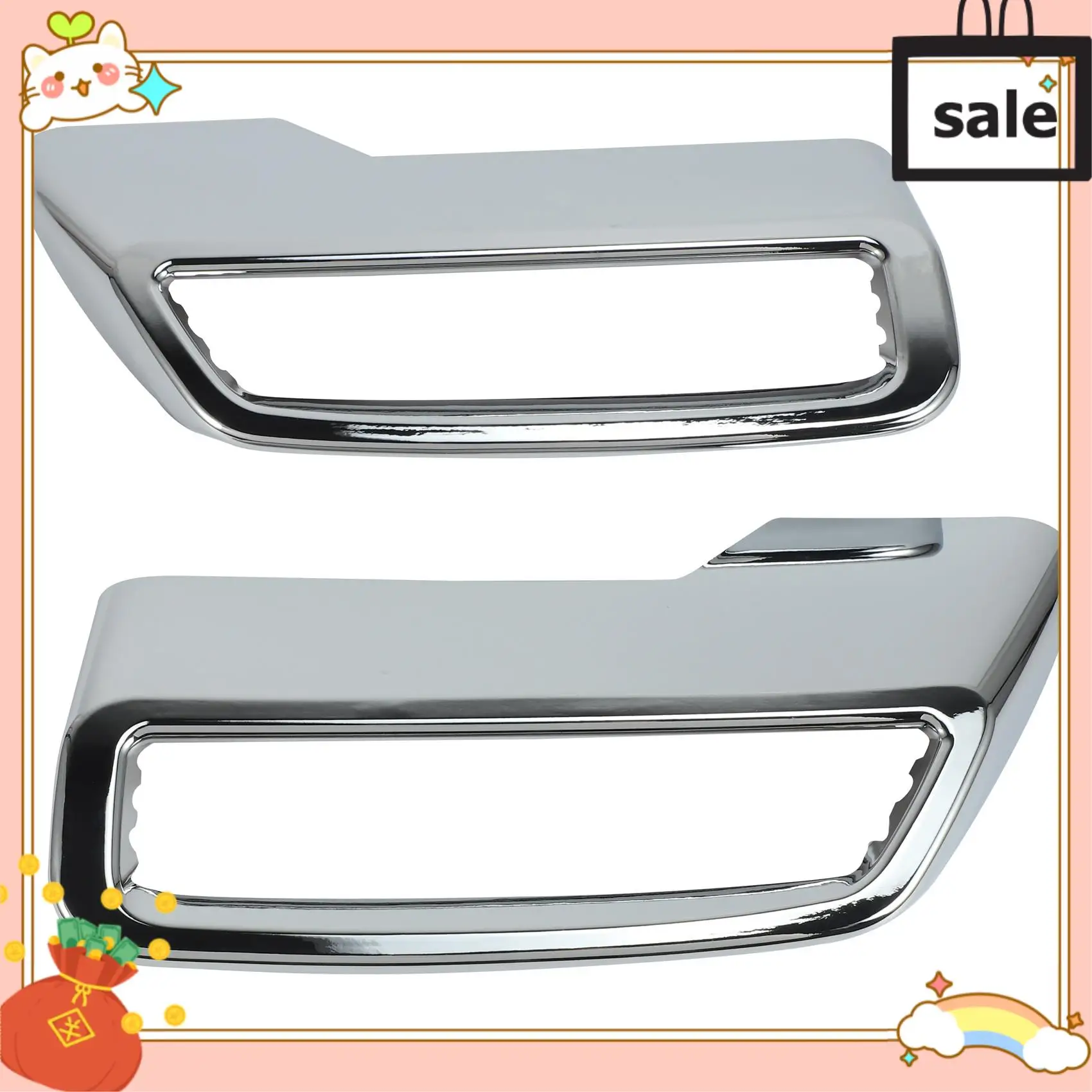 

NEW-For 3008 5008 Allure 2017 - 2019 Exhaust Pipe Tail Cover ABS Rear Exhaust Muffler End Pipe Cover Decoration Trim