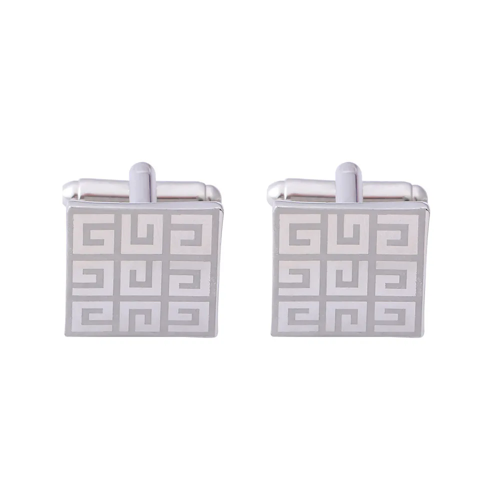 Pattern Classic Geometric Totem Cufflinks Exquisite Cufflink for Business Wedding Suits Decorative Accessories for Men's Shirts