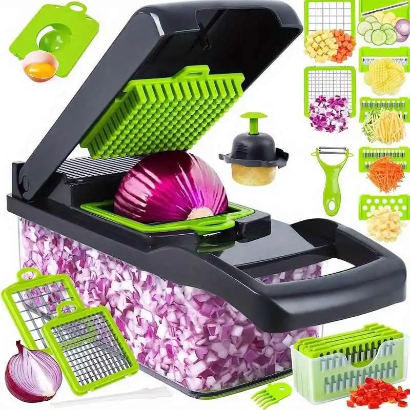 

Potato labor-saving slicing artifact, planer, orange express device, diced cutting and shredded vegetables multi-function