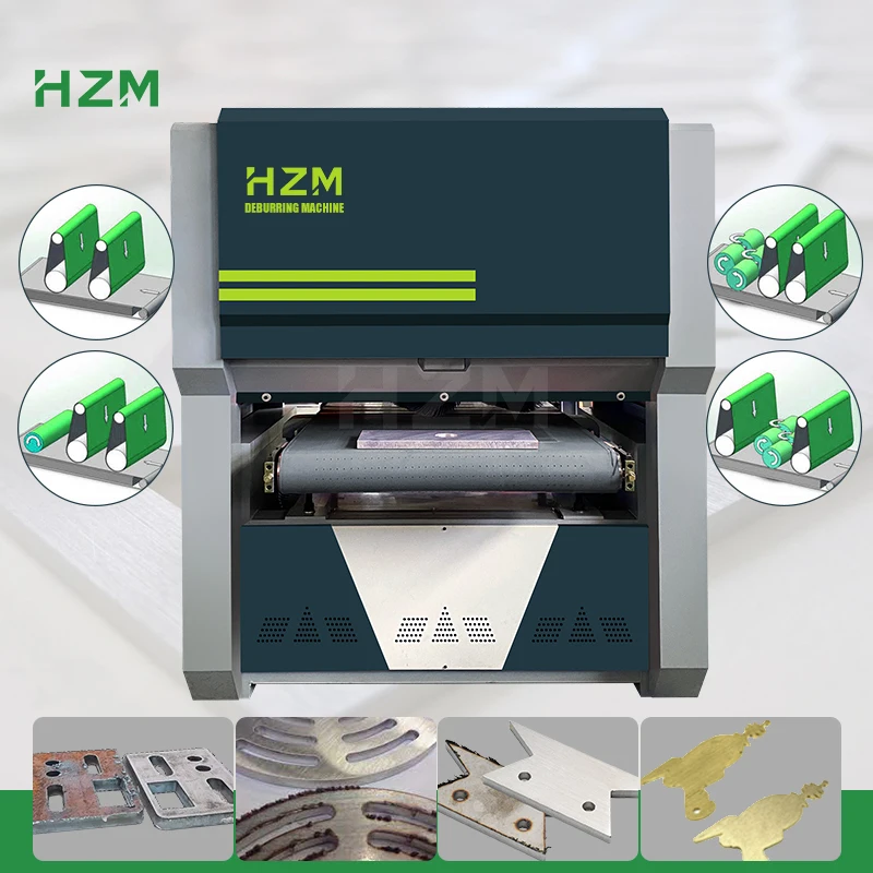 HZ617 Cutting Aluminum Stainless Steel Sheet Metal Grinders Belt Sander Machine Metal Deburring Sanding Machine