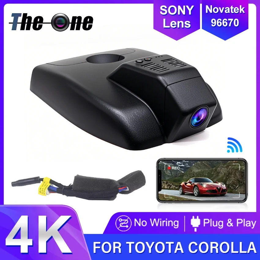 Nowość! Kamera samochodowa Plug and Play do Toyota Corolla Hybrid 2019-2025 Hatch & Hatchback & Sedan Car DVR UHD DashCam 4K