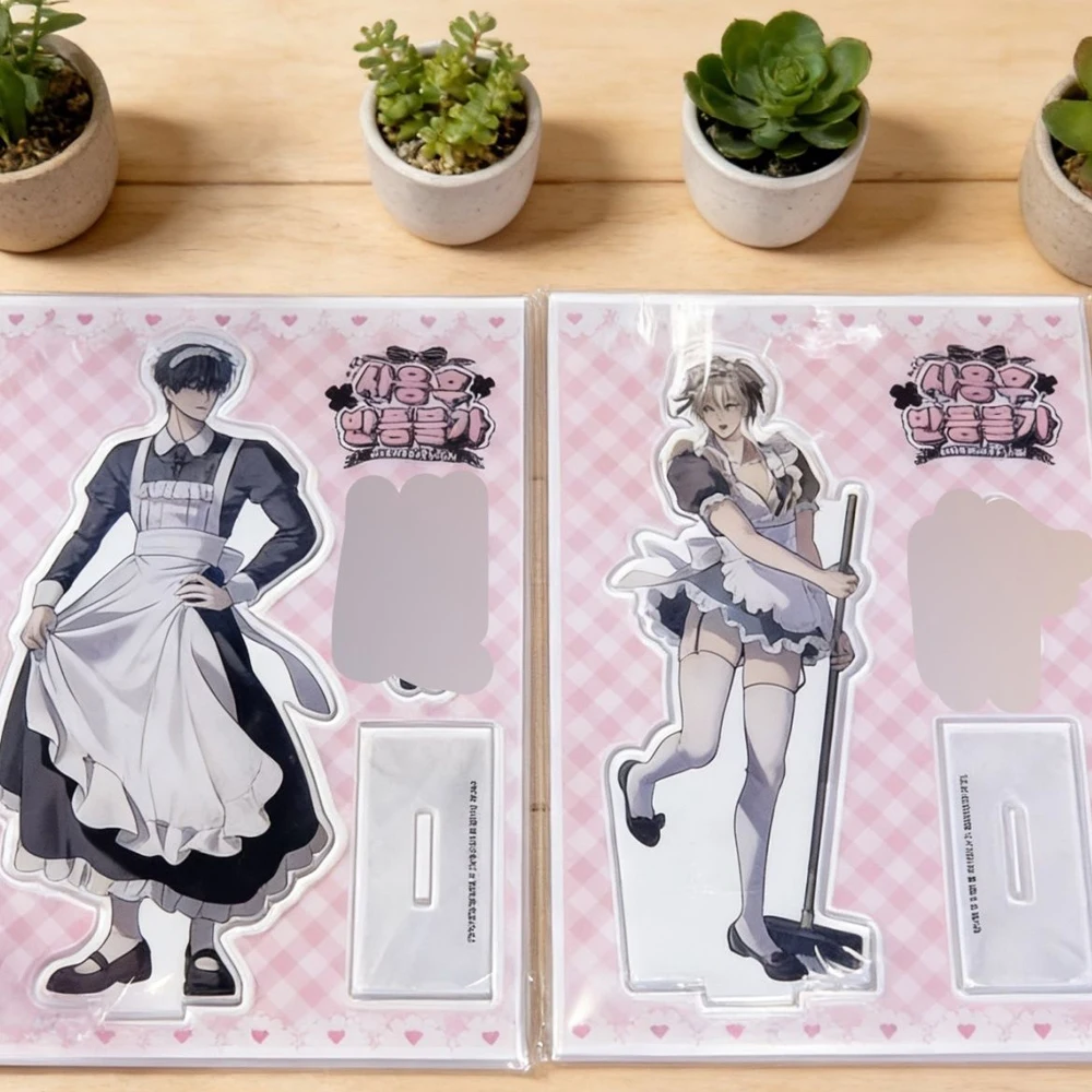 Anime No Returns After Use Cafe Cosplay Acrylic Stand Cartoon Figure Model Desktop Decoration Standing Plate Unisex Prop