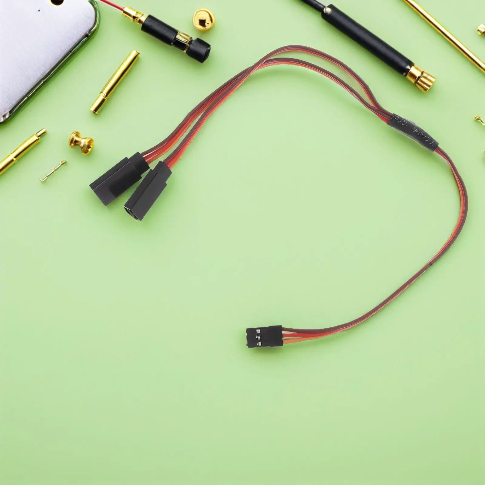 

5Pcs Rc Aircraft Servo Cable 300Mm Y Connector Splitter 60- Wire Fast Response for Rc Car Plane Esc Motor Remote