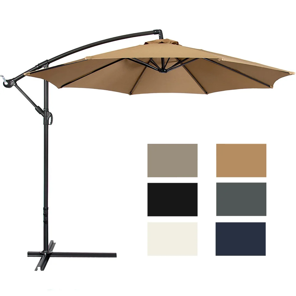 

2.7m/8.9ft Patio Umbrella Replacement Canopy Market Umbrella Top Outdoor Umbrella Canopy with 8 Ribs/6 Ribs - No Umbrella Stand