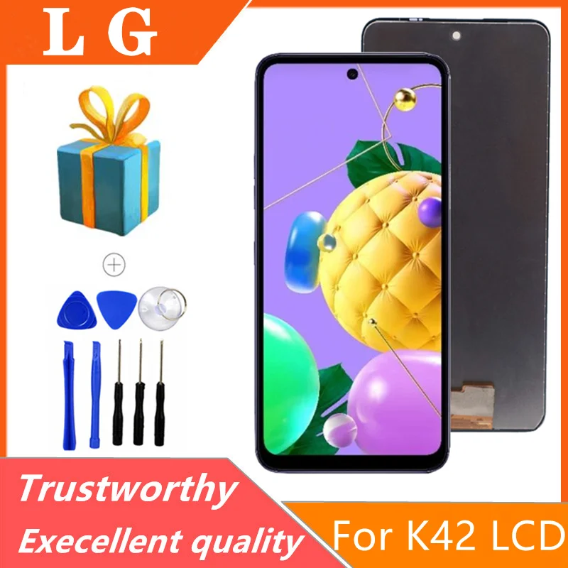 

Для LG K42/K52/K62 ЖК-дисплей сенсорный экран дигитайзер панель в сборе с рамкой запасные части