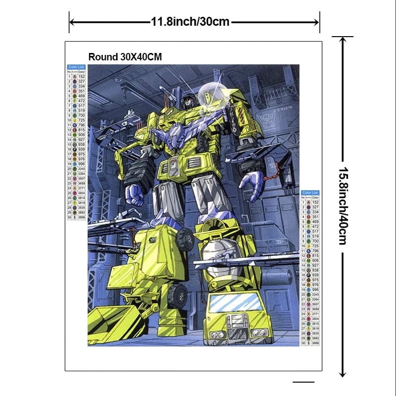 2024 nuovi trasformatori 5D fai da te Kit pittura diamante diamante ricamo colore pittura a olio fatto a mano fai da te mosaico arte decorazione