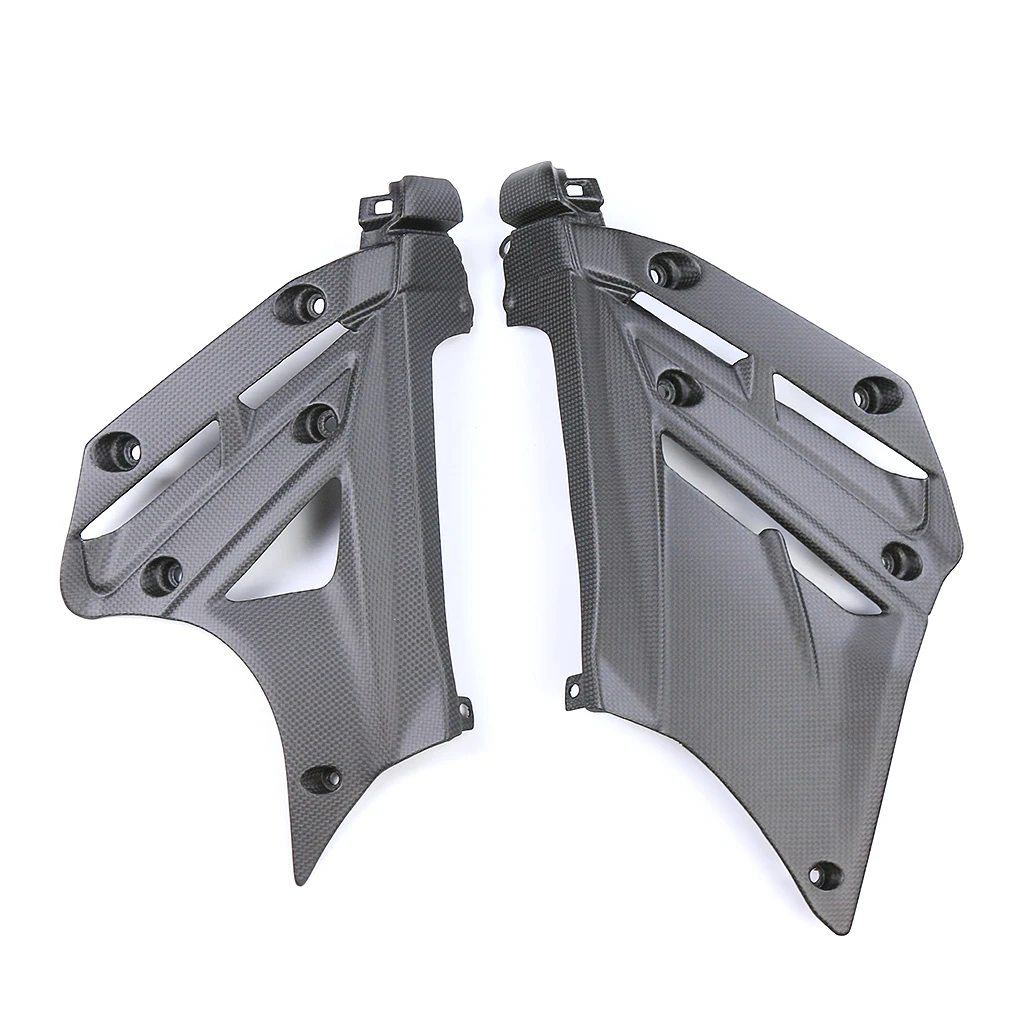 Motorcycle Accessories For Ducati Streetfighter V2 2021-2024 3K Carbon Fiber Belly Pan Side Panels Lower Cover Fairing Protector