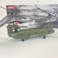 2024 2.4G Hz Syma Remote Control Helicopter S026h Military Transport Rc Armed Aircraft Chinook Model Children Toys Birthday Gift