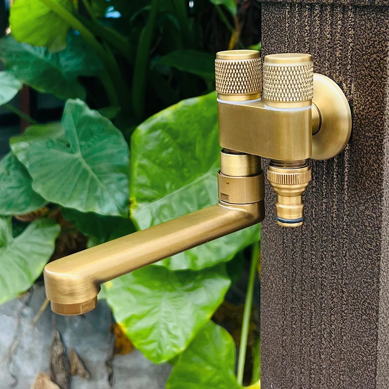 

Bibcocks Antique Bronze Wall Mounted Washing Machine Taps Mop Pool Tap Garden Outdoor Water Modern Bathroom Faucets Kitchen Taps