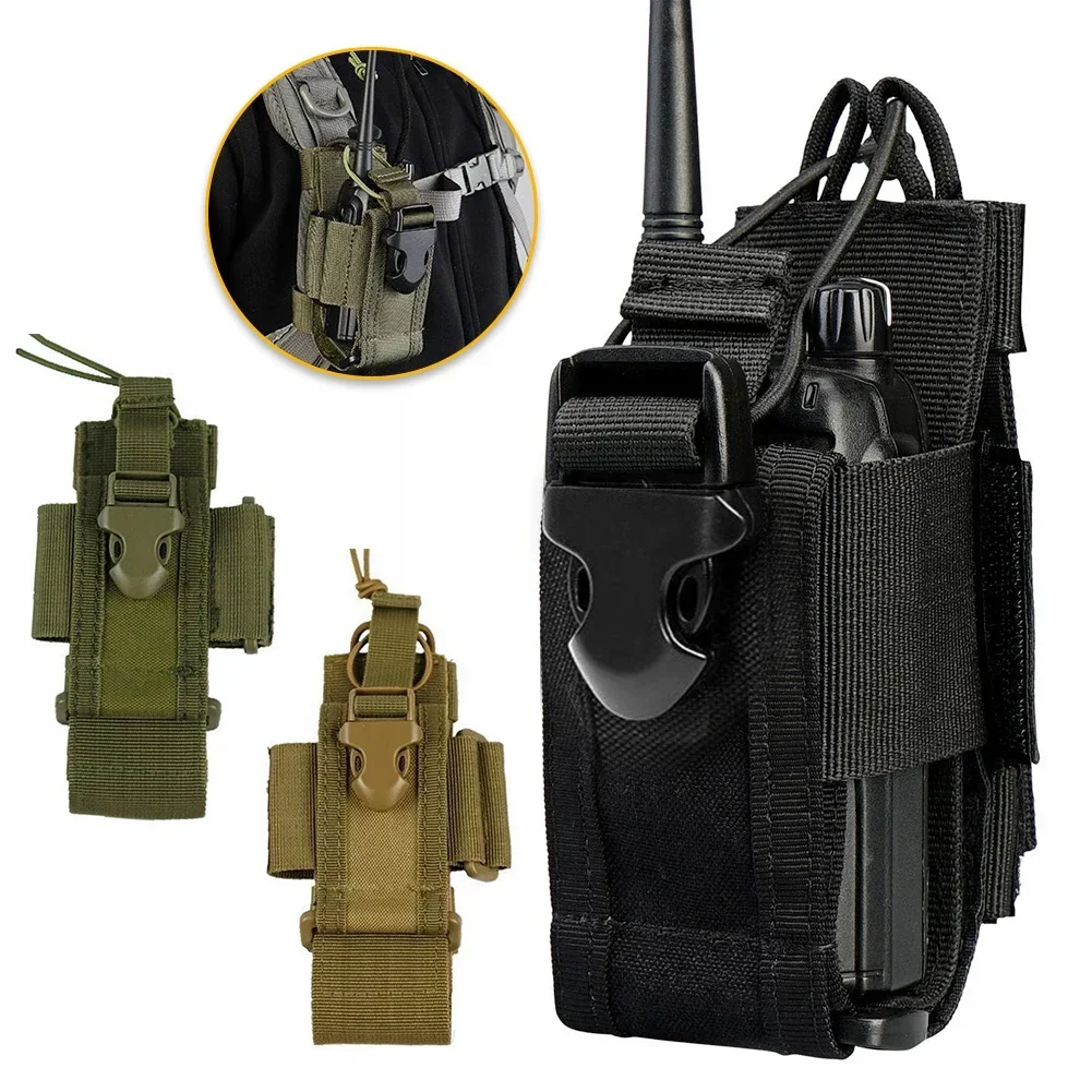 

1000D Nylon Tactical Pouch Radio Walkie Talkie Holder Bag Belt Pack Hunting Accessories Magazine Pouch Outdoor Airsoft Equipment