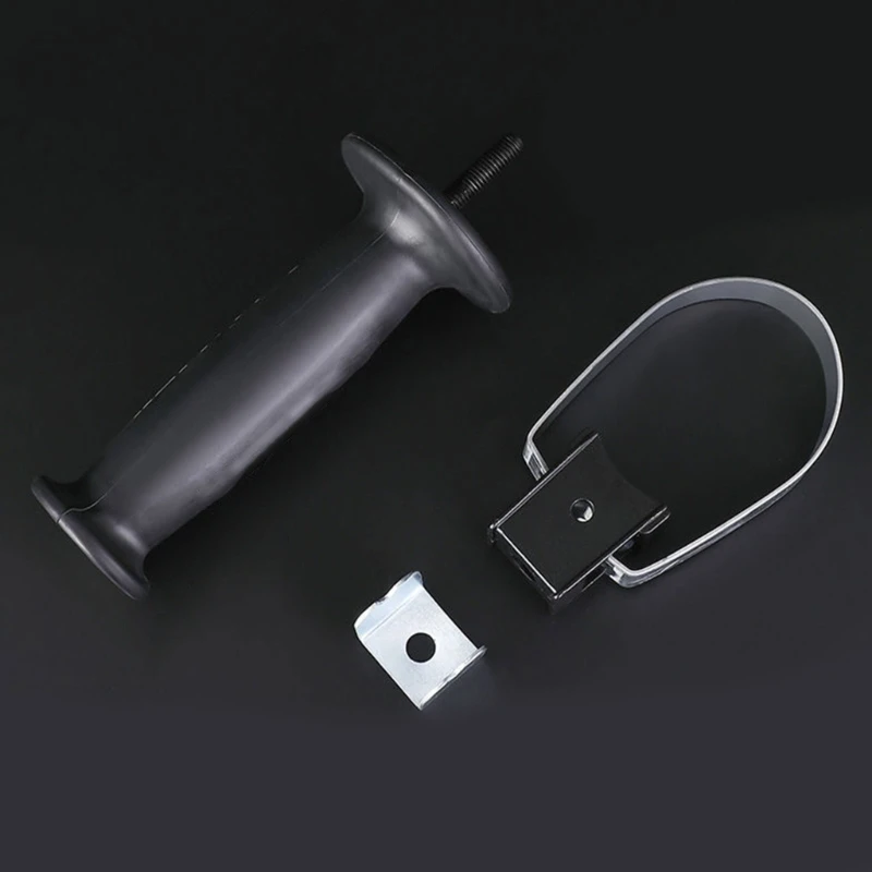 Locking Collar Front Handle for Impact Equipment with Positionable Grip and Textured Rubber Contact Area Design