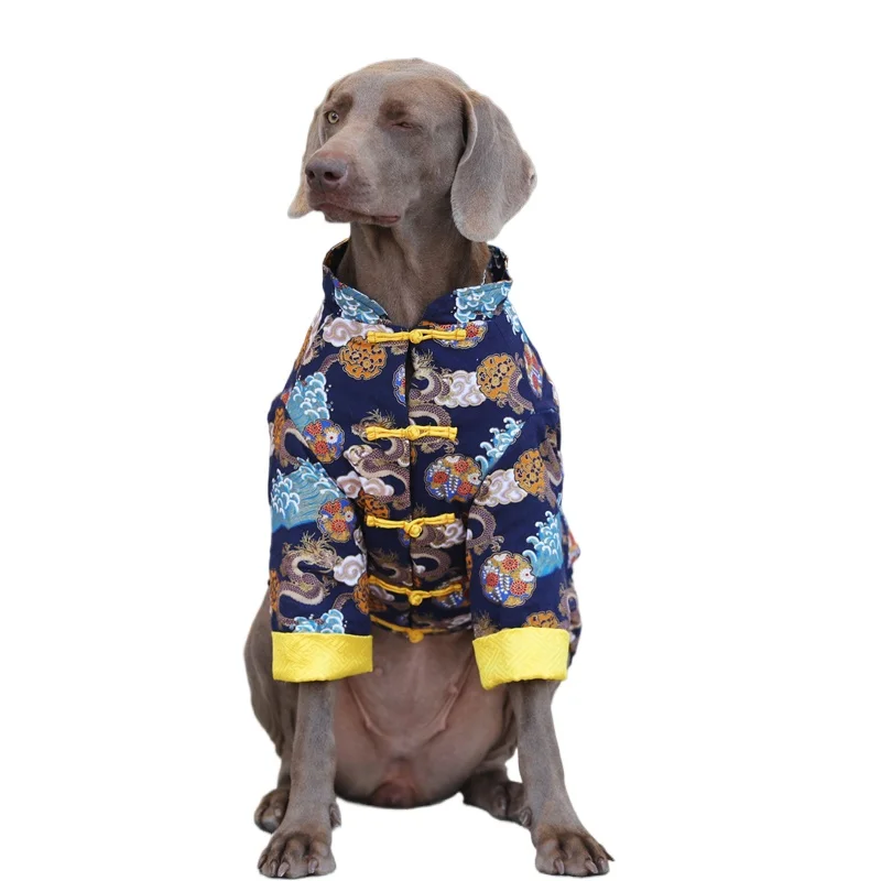 

Костюм Тан Cheongsam, весенний фестиваль, одежда для домашних животных, пальто, куртка, китайский Новый год, маленький большой костюм для собаки, одежда для собак, наряд