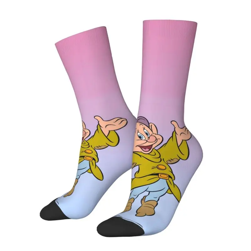 

Custom Cool Men's Snow White And The Seven Dwarfs Dress Socks Unisex Comfortable Warm 3D Printing Crew Socks