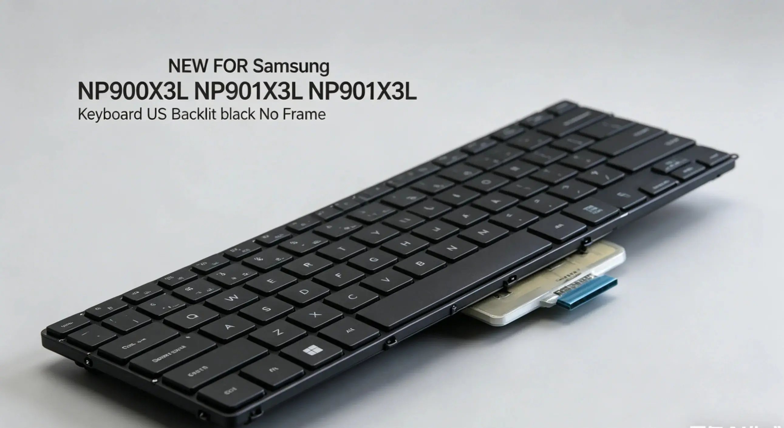 SS+95% New Original US Backlit Black No Frame Keyboard For Samsung