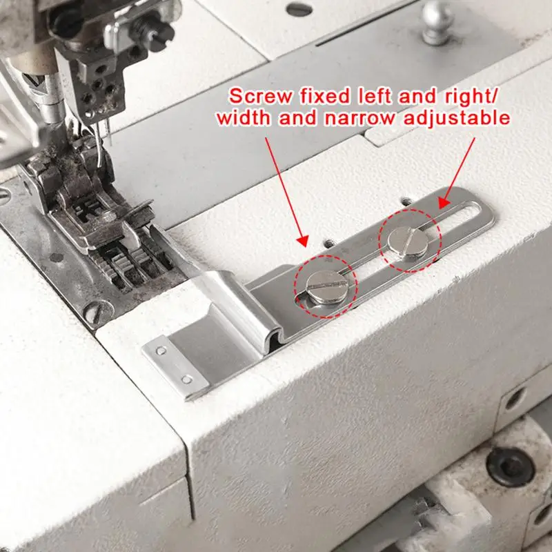 【xxx】 Five-thread Zigzag Foot With Adjustable Width And Fixed Edge Guide, All-steel Sewing Accessory Lightweight Fabrics