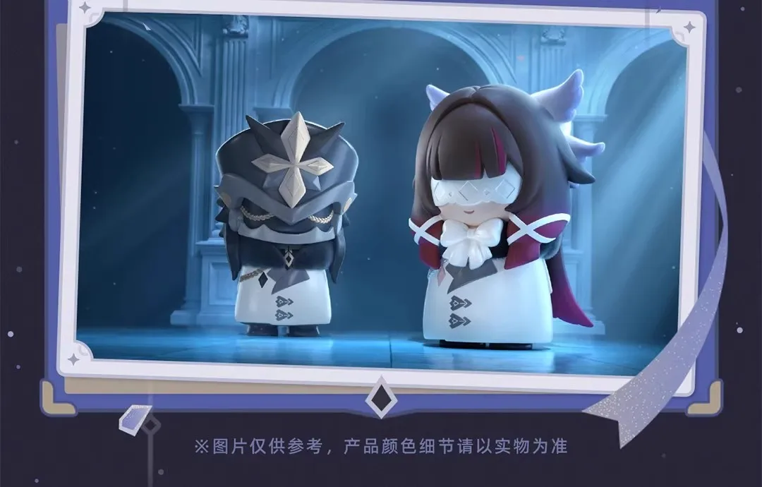 Heiß begehrte Original Genshin Impact Fatui Harbingers Chibi Blind Box Figuren Merchandise Puppen Ornament Überraschung Trendiges Spielzeug Geschenk – Detail 9