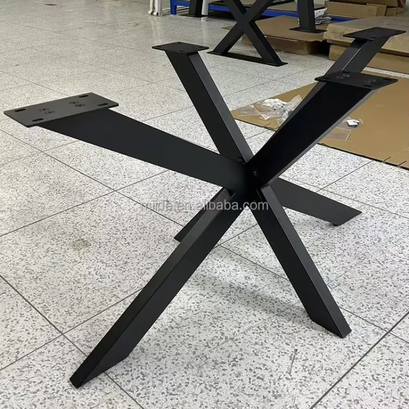 Packaging Available Modern Furniture Legs Black Steel Table Legs Coffee Dining Table Base Metal Legs for Table