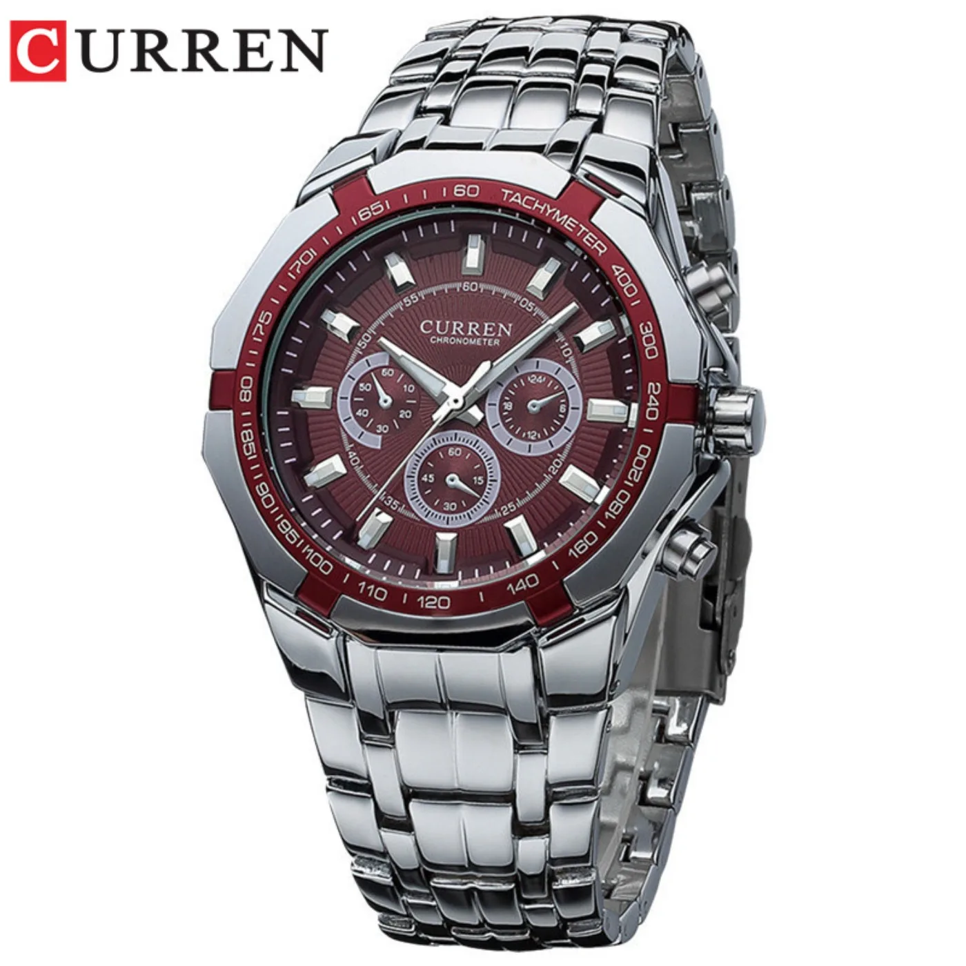 CURREN Men Luxury Brand Military Sport Mens Watches Full Steel Quartz Clock Men's Waterproof Business Watch Relogio Masculino view 4