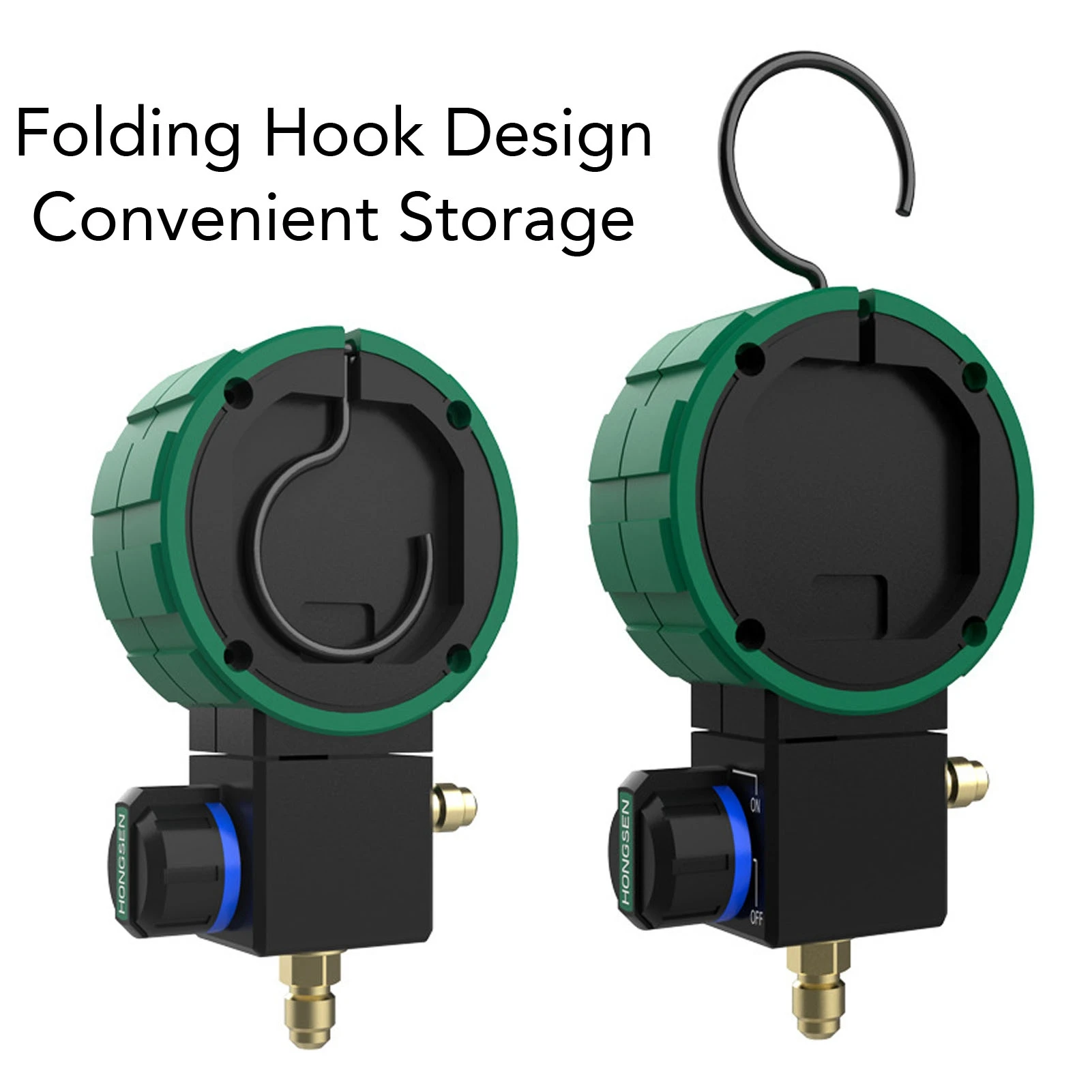 HVAC 진공 게이지 테스터 볼 밸브 다기능 고정밀 센서 에어컨 불소화 용 디지털 HVAC 게이지