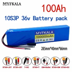 36V 100Ah 18650 Rechargeable Lithium Battery Pack 10S3P 1000W Power Modified Bicycle Scooter Electric Vehicle with BMS