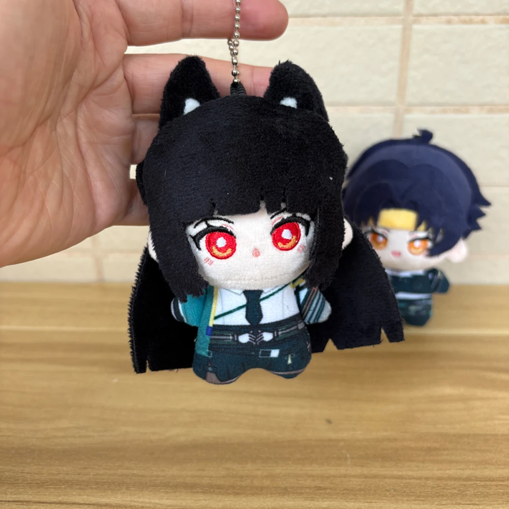 Cute 10cm With Cool Red Eyes Ear Hoshimi Miyabi and Asaba Harumasa Plush Toys Anime Game Zenless Zone Zero Keychain Plushie Doll