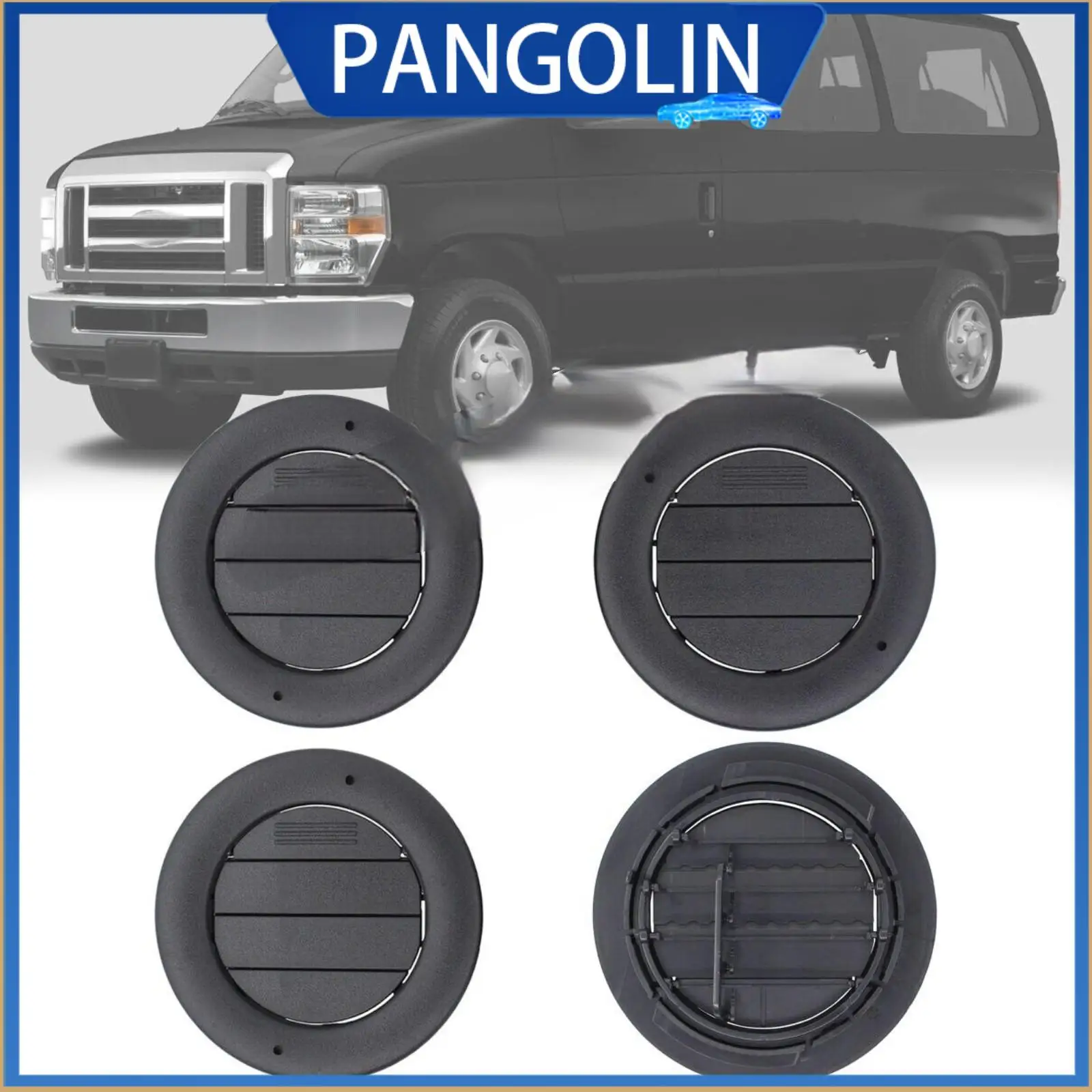 

PANGOLIN задний потолочный вентиляционный отверт переменного тока на крыше, 4 шт. 9C2Z-19893-AD для моделей Ford E-Series Super Duty 2009-2017, прямая замена